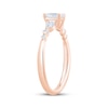Thumbnail Image 2 of Now + Forever Lab-Grown Diamonds Pear-Shaped Three-Stone Engagement Ring 5/8 ct tw 14K Rose Gold