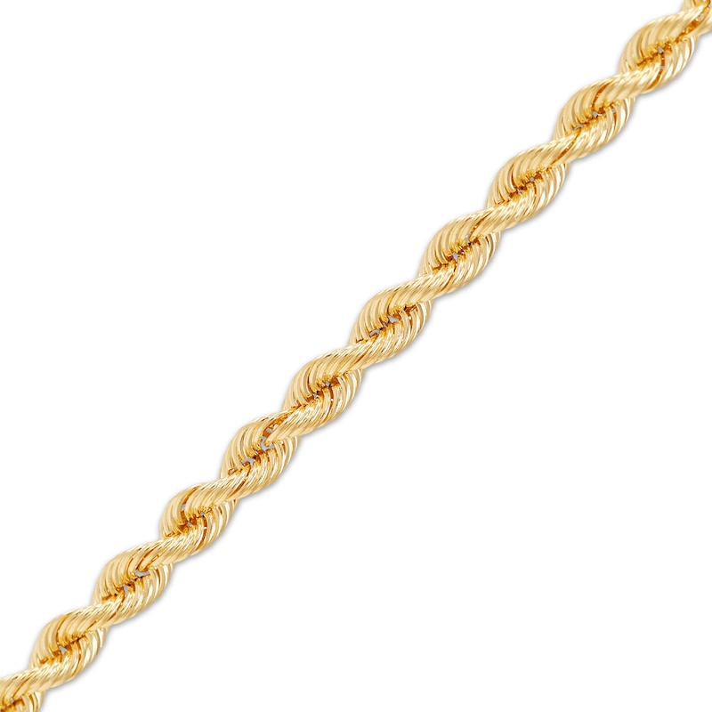 Main Image 3 of 3mm Silk Rope Chain Necklace & Bracelet Set Semi-Solid 10K Yellow Gold
