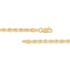 Thumbnail Image 4 of 3mm Silk Rope Chain Necklace & Bracelet Set Semi-Solid 10K Yellow Gold