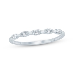 Now + Forever Lab-Grown Diamonds Anniversary Ring 1/20 ct tw 10K White Gold