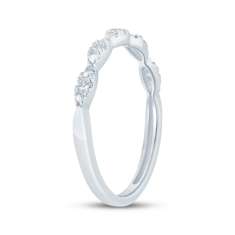 Main Image 2 of Now + Forever Lab-Grown Diamonds Anniversary Ring 1/20 ct tw 10K White Gold