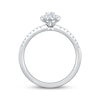 Thumbnail Image 2 of Now + Forever Pear-Shaped Diamond Halo Engagement Ring 1/2 ct tw 14K White Gold