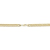 Thumbnail Image 3 of 7.6mm Angled Curb Chain Necklace Semi-Solid 10K Yellow Gold 22"