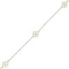 Thumbnail Image 2 of Clover Station Necklace 10K Yellow Gold 18"