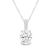 Thumbnail Image 1 of KAY Lab-Grown Diamonds Oval-Cut Necklace 2 ct tw 14K White Gold 18" (F/VS2)