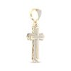Thumbnail Image 2 of Men's Diamond Flared Cross Charm 3/8 ct tw 10K Yellow Gold