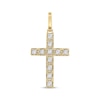Thumbnail Image 1 of KAY Lab-Grown Diamonds Square Frame Cross Charm 1-1/2 ct tw 10K Yellow Gold