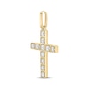 Thumbnail Image 2 of KAY Lab-Grown Diamonds Square Frame Cross Charm 1-1/2 ct tw 10K Yellow Gold