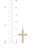 Thumbnail Image 4 of KAY Lab-Grown Diamonds Square Frame Cross Charm 1-1/2 ct tw 10K Yellow Gold