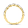 Thumbnail Image 3 of Multi-Diamond Curb Chain Ring 1 ct tw 10K Yellow Gold