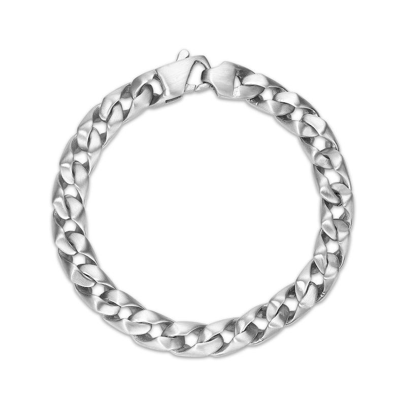 Main Image 1 of 9mm Chain Link Bracelet Matte Stainless Steel 8.5"