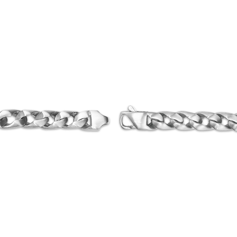 Main Image 4 of 9mm Chain Link Bracelet Matte Stainless Steel 8.5"