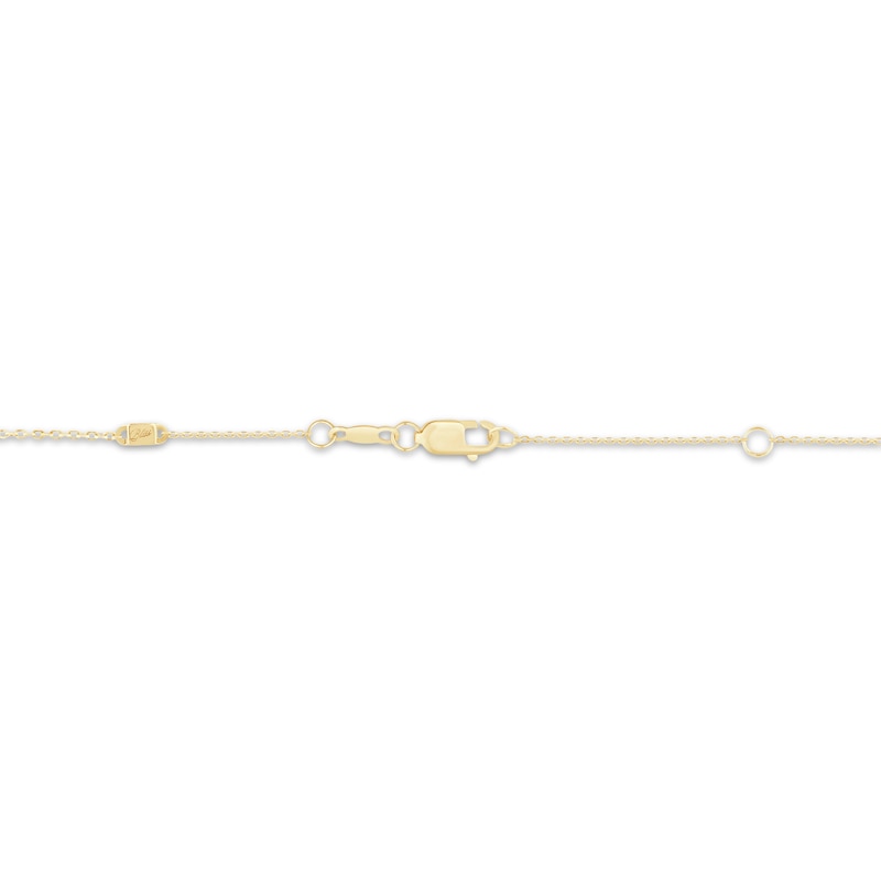 Main Image 2 of Monique Lhuillier Bliss Marquise & Round-Cut Lab-Grown Diamond Dangle Necklace 3/8 ct tw 24K Yellow Gold Vermeil Sterling Silver 17"