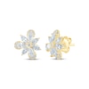 Thumbnail Image 1 of Monique Lhuillier Bliss Marquise, Pear & Round-Cut Lab-Grown Diamond Cluster Stud Earrings 1 ct tw 24K Yellow Gold Vermeil Sterling Silver