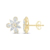 Thumbnail Image 3 of Monique Lhuillier Bliss Marquise, Pear & Round-Cut Lab-Grown Diamond Cluster Stud Earrings 1 ct tw 24K Yellow Gold Vermeil Sterling Silver