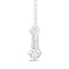 Thumbnail Image 2 of Milestones Lab-Grown Diamond Drop Necklace 1/2 ct tw 10K White Gold 18"