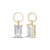 Thumbnail Image 1 of STUDIO BY KAY Baguette-Cut White Lab-Created Sapphire Earring Charms 24K Gold Vermeil Sterling Silver