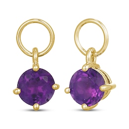 STUDIO BY KAY Amethyst Earring Charms 24K Gold Vermeil Sterling Silver