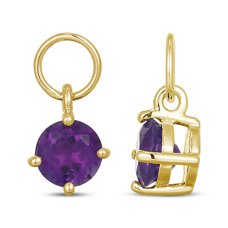 Main Image 3 of STUDIO BY KAY Amethyst Earring Charms 24K Gold Vermeil Sterling Silver