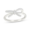Thumbnail Image 1 of KAY Lab-Grown Diamonds Bow Fashion Ring 1/6 ct tw Sterling Silver