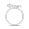 Thumbnail Image 3 of KAY Lab-Grown Diamonds Bow Fashion Ring 1/6 ct tw Sterling Silver