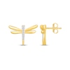 Thumbnail Image 3 of KAY Lab-Grown Diamonds Dragonfly Stud Earrings 1/20 ct tw 10K Yellow Gold