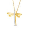 Thumbnail Image 2 of KAY Lab-Grown Diamonds Dragonfly Necklace 1/10 ct tw 10K Yellow Gold 18"