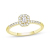 Thumbnail Image 1 of KAY Lab-Grown Diamonds Emerald-Cut Promise Ring 1/5 ct tw 10K Yellow Gold