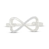 Thumbnail Image 3 of Diamond Infinity Heart Ring 1/20 ct tw Sterling Silver