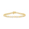 Thumbnail Image 1 of KAY Lab-Grown Diamonds Bezel-Set Link Bracelet 2 ct tw 10K Yellow Gold 7.25"