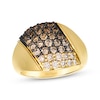 Thumbnail Image 1 of Le Vian Couture Chocolate Ombré Diamond Ring 1-1/3 ct tw 14K Honey Gold