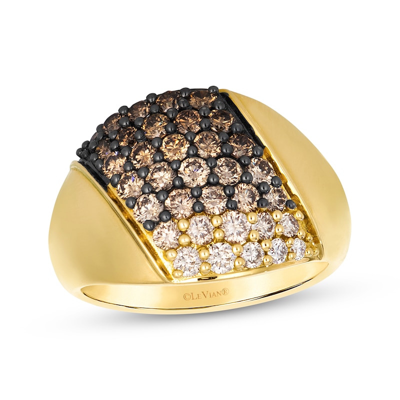 Main Image 1 of Le Vian Couture Chocolate Ombré Diamond Ring 1-1/3 ct tw 14K Honey Gold