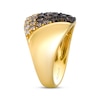 Thumbnail Image 2 of Le Vian Couture Chocolate Ombré Diamond Ring 1-1/3 ct tw 14K Honey Gold