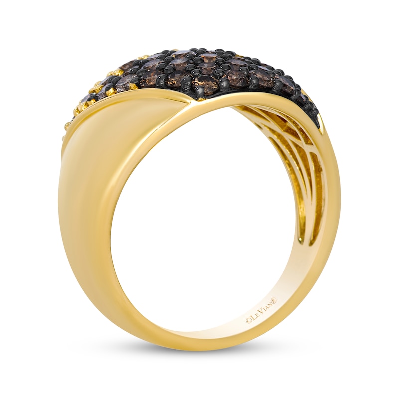 Main Image 3 of Le Vian Couture Chocolate Ombré Diamond Ring 1-1/3 ct tw 14K Honey Gold