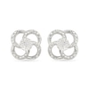 Thumbnail Image 1 of Diamond Accent Open Flower Stud Earrings Sterling Silver