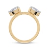 Thumbnail Image 3 of Now + Forever Lab-Grown Diamonds Pear-Shaped Enhancer Ring 1 ct tw 14K Yellow Gold