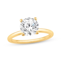 Now + Forever Lab-Grown Diamonds Round-Cut Solitaire Engagement Ring 1-1/2 ct tw 14K Yellow Gold (F/SI2)