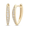 Thumbnail Image 1 of KAY Lab-Grown Diamonds Marquise V-Hoop Earrings 1/4 ct tw 10K Yellow Gold