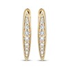 Thumbnail Image 2 of KAY Lab-Grown Diamonds Marquise V-Hoop Earrings 1/4 ct tw 10K Yellow Gold