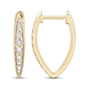 Thumbnail Image 3 of KAY Lab-Grown Diamonds Marquise V-Hoop Earrings 1/4 ct tw 10K Yellow Gold