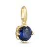 Thumbnail Image 2 of STUDIO BY KAY Blue Lab-Created Sapphire Charm 24K Yellow Gold Vermeil Sterling Silver
