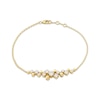 Thumbnail Image 1 of JOUJE Collection Lab-Grown Diamond & Disc Scatter Bracelet 1/2 ct tw 10K Yellow Gold 7.5"