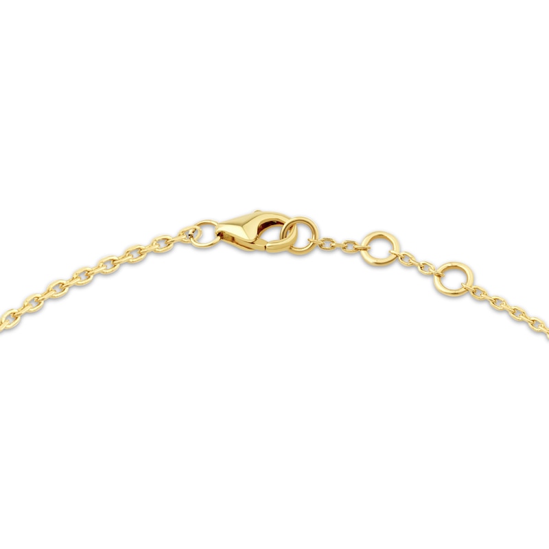 Main Image 2 of JOUJE Collection Lab-Grown Diamond & Disc Scatter Bracelet 1/2 ct tw 10K Yellow Gold 7.5"