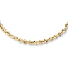Thumbnail Image 1 of 3mm Rope Necklace Hollow 10K Yellow Gold 30&quot;
