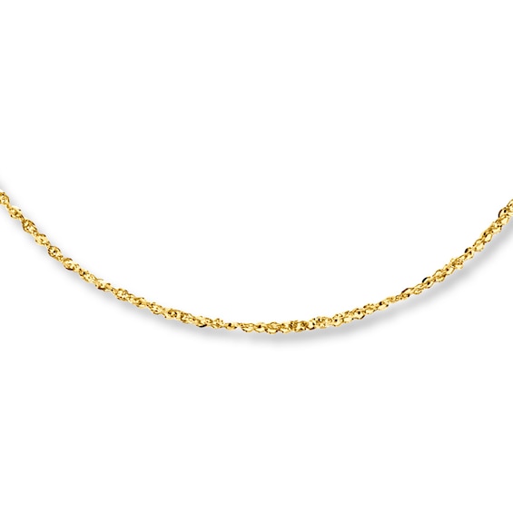 Oradina Women's 14K Yellow Solid Gold Lengthen It Chain Extender Yellow Gold