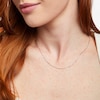 Thumbnail Image 3 of Box Chain Necklace Solid 10K White Gold 18&quot;