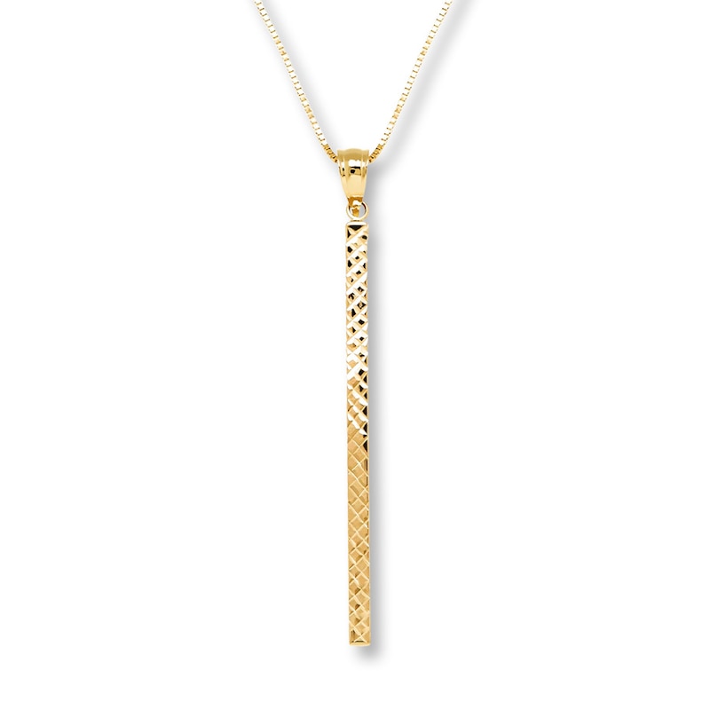 Main Image 1 of Bar Necklace 10K Yellow Gold