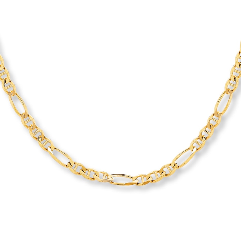 Main Image 1 of Figarucci Chain Necklace Solid 10K Yellow Gold 20&quot;
