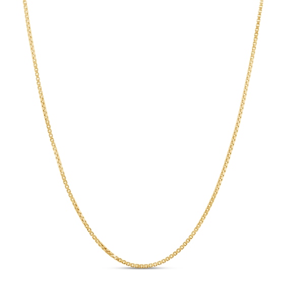 Venetian Box Chain Hollow 14K Yellow Gold 20"
