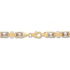Men's Barrel Link Chain Necklace 10K Yellow Gold 24
